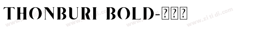 THONBURI BOLD字体转换